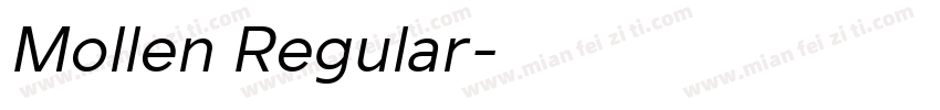 Mollen Regular字体转换